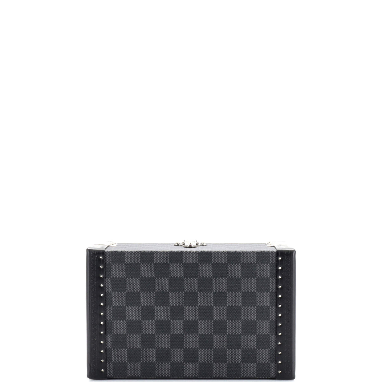 Louis Vuitton Cufflinks Case Damier Graphite Black 21663322