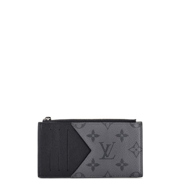 Louis Vuitton Coin Card Holder Reverse Monogram Eclipse Canvas