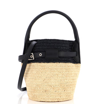 Celine Big Bag Bucket Woven Raffia Nano