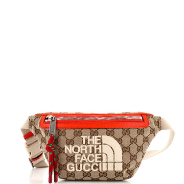 Gucci x The North Face Zip Belt Bag GG Canvas with Leather