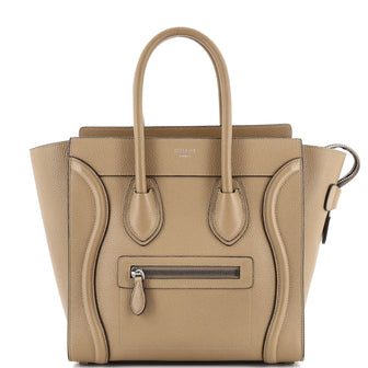 Celine Luggage Bag Grainy Leather Micro