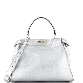 Fendi Selleria Peekaboo Bag Rigid Leather Regular