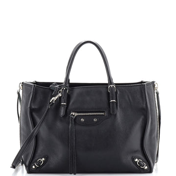 Balenciaga Papier A4 Zip Around Classic Studs Bag Leather Mini