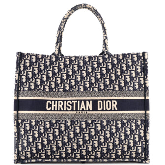 Christian Dior Book Tote Oblique Canvas Large