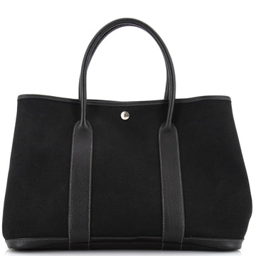 Hermes Garden Party Tote Toile and Leather 36