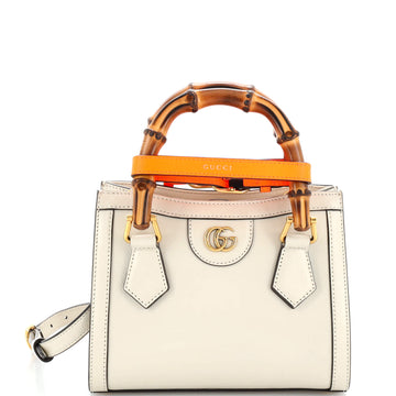 Gucci Diana NM Bamboo Handle Tote Leather Mini