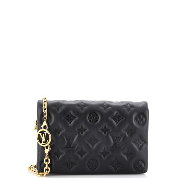 Louis Vuitton Coussin Pochette Monogram Embossed Lambskin