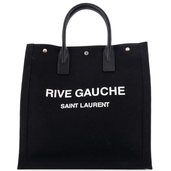 Saint Laurent Rive Gauche Shopper Tote Canvas Tall
