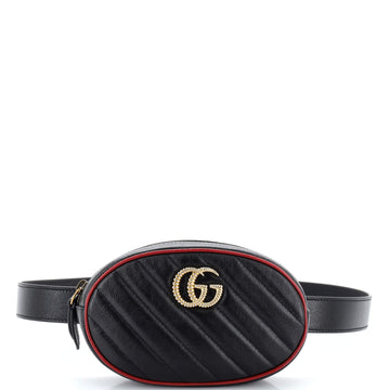 Gucci GG Marmont Belt Bag Diagonal Quilted Leather