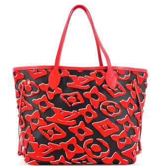 Louis Vuitton Neverfull NM Tote Limited Edition Urs Fischer Tufted Monogram Canvas MM
