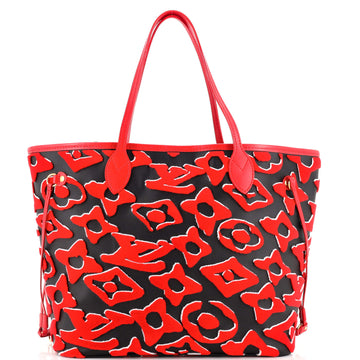 Louis Vuitton Neverfull NM Tote Limited Edition Urs Fischer Tufted Monogram Canvas MM