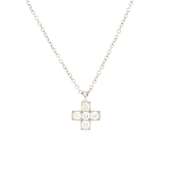 Tiffany & Co. Cruciform Cross Pendant Necklace Platinum and Diamonds
