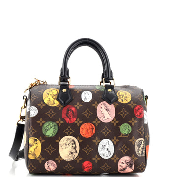 Louis Vuitton Speedy Bandouliere Bag Limited Edition Fornasetti Cameo Monogram Canvas 25