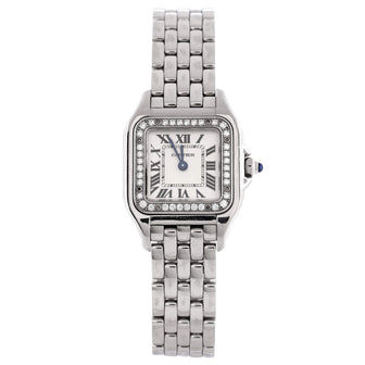 Cartier Panthere de Cartier Quartz Watch Stainless Steel with Diamond Bezel 22