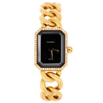 Chanel Premiere Chain Quartz Watch Yellow Gold with Diamond Bezel 20