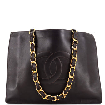 Chanel Vintage CC Chain Tote Lambskin XL