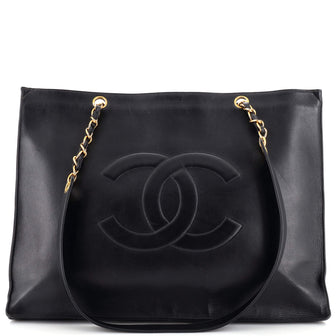 Chanel Vintage CC Chain Tote Lambskin XL