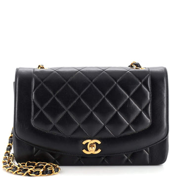 Chanel Vintage Diana Flap Bag Quilted Lambskin Medium