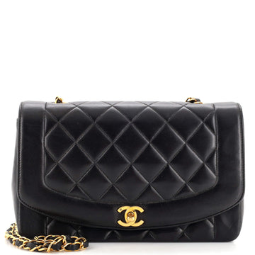 Chanel Vintage Diana Flap Bag Quilted Lambskin Medium