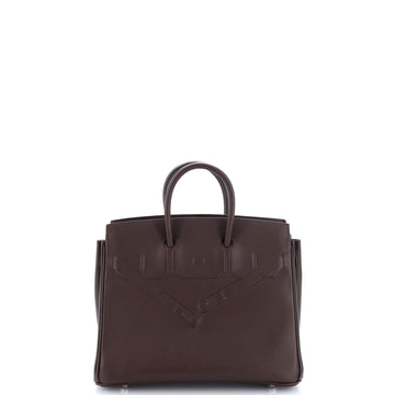 Hermes Shadow Birkin Bag Red Swift 25