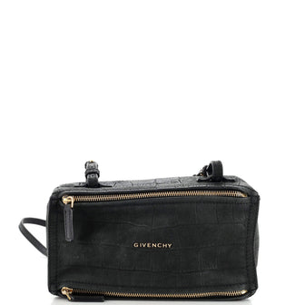 Givenchy Pandora Bag Crocodile Embossed Nubuck Mini