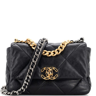 Chanel 19 Flap Bag Quilted Leather Medium