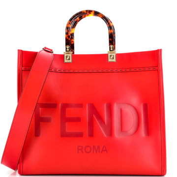 Fendi Sunshine Shopper Tote Leather Medium