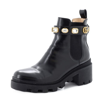 Gucci Women's Trip Boots Embellished Leather