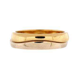 Cartier Love Me Two Tone Set Ring 18K Yellow Gold and 18K White Gold