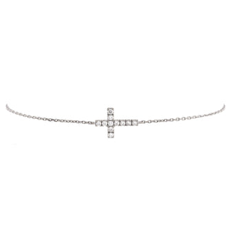 Cartier Symbols Cross Bracelet 18K White Gold with Diamonds