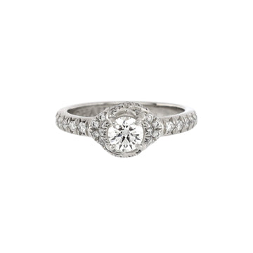 Chaumet Liens D'amour Engagement Ring Platinum and Diamonds with RBC Diamond D/VVS2 0.30-0.39CT