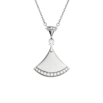 Bvlgari Divas' Dream Pendant Necklace 18K White Gold with Diamonds Large