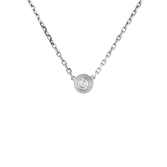 Cartier D'Amour Pendant Necklace 18K White Gold and Diamond XS