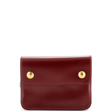 Hermes Pochette Green Waist Bag Leather