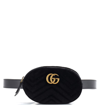 Gucci GG Marmont Belt Bag Matelasse Velvet