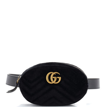 Gucci GG Marmont Belt Bag Matelasse Velvet