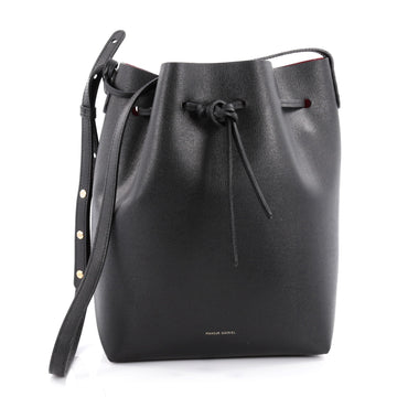Mansur Gavriel Bucket Bag Leather Large Black