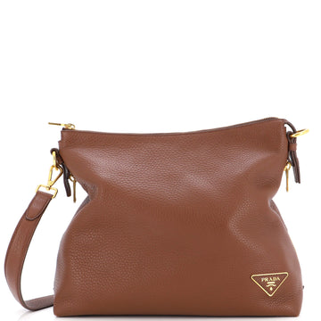 Prada Side Zip Hobo Vitello Daino Large