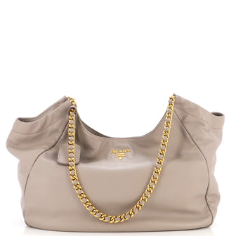 Prada Chain Tote Soft Calf Large