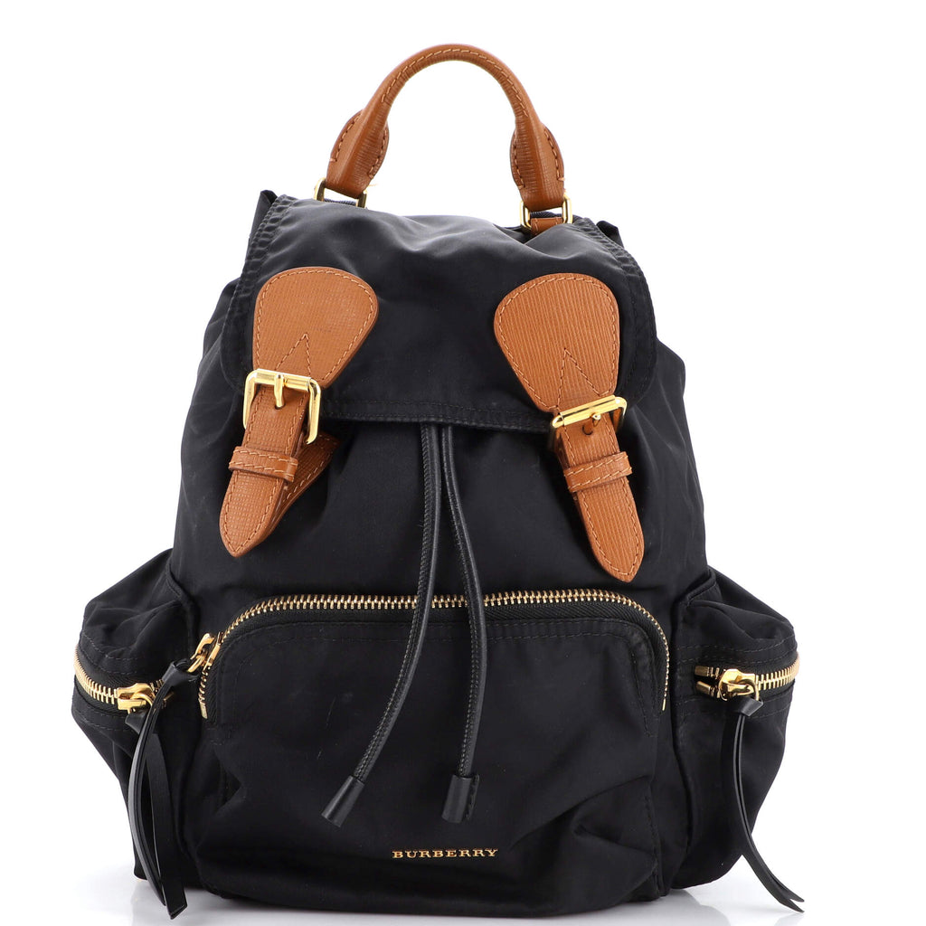 burberry leather laptop backpack Burberry Rucksack Backpack Nylon with Leather Large 216834