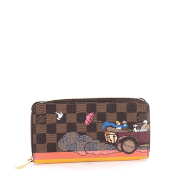 Louis Vuitton Zippy Wallet Limited Edition Damier Brown