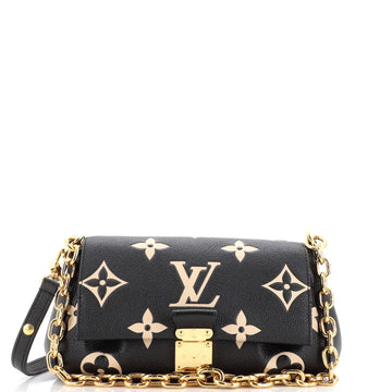 Louis Vuitton Favorite NM Handbag Bicolor Monogram Empreinte Giant