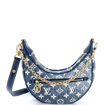 Louis Vuitton Loop Handbag Monogram Jacquard Denim