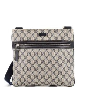 Gucci GG Supreme Small Zip-Top Crossbody Bag