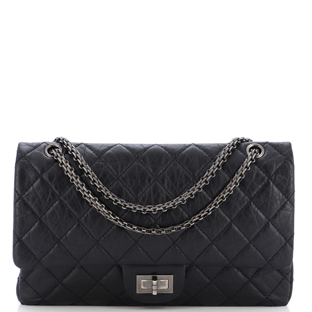 Chanel Mirror Reissue 2.55 Flap Bag Quilted Suede with Calfskin