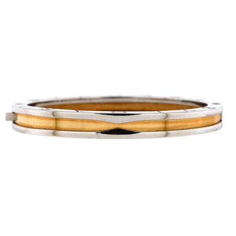 Bvlgari B.Zero1 Hinged Bangle Bracelet 18K Yellow Gold and Stainless Steel 7mm