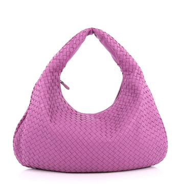 Bottega Veneta Veneta Hobo Intrecciato Nappa Large Pink 2169301