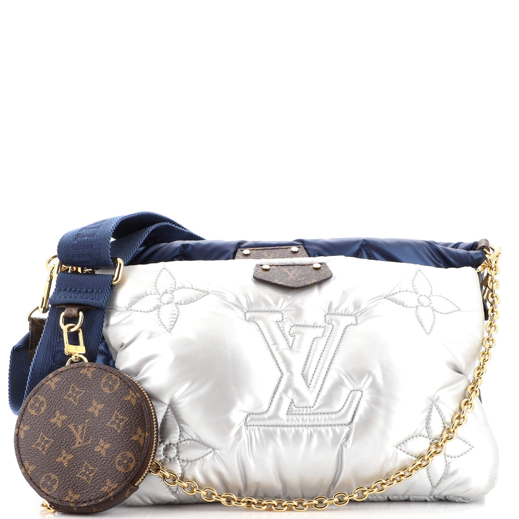 Maxi multi pochette accessoires crossbody bag Louis Vuitton Silver