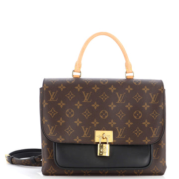 Louis Vuitton Marignan Handbag Monogram Canvas with Leather