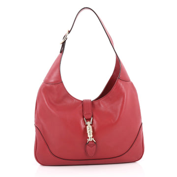 Gucci Jackie Original Shoulder Bag Leather Medium Red 2169907